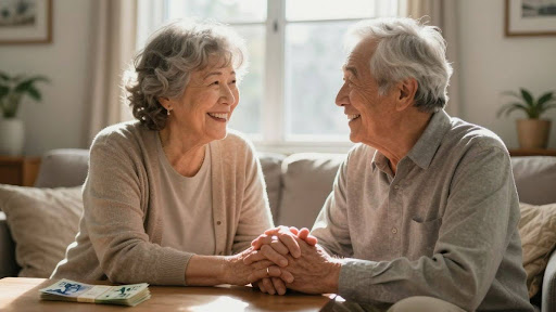 happy senior enjoying extra income from ontario senior programs